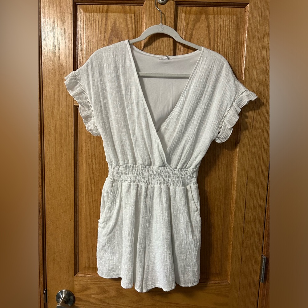 white breathable romper